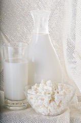 Milk product still life