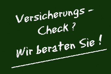 Obraz premium Versicherungs Check