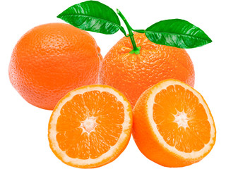 orange isolated on white background