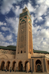 Obraz premium Mosque Hassan II in Casablanca, Morocco