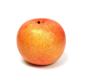apple Model fruit.Fake on white background.
