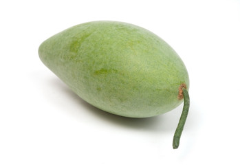 Mango Model fruit.Fake on white background.