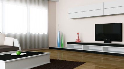 Modern interior of Living room