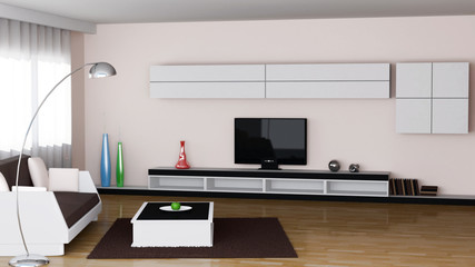 Modern interior of Living room