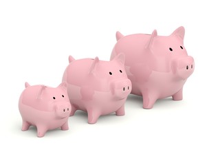 Piggy Bank isolated on white