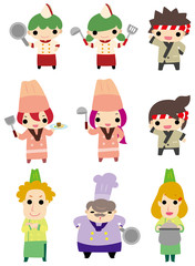 Obraz premium cartoon chef icon