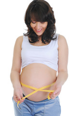 beautiful young pregnant woman
