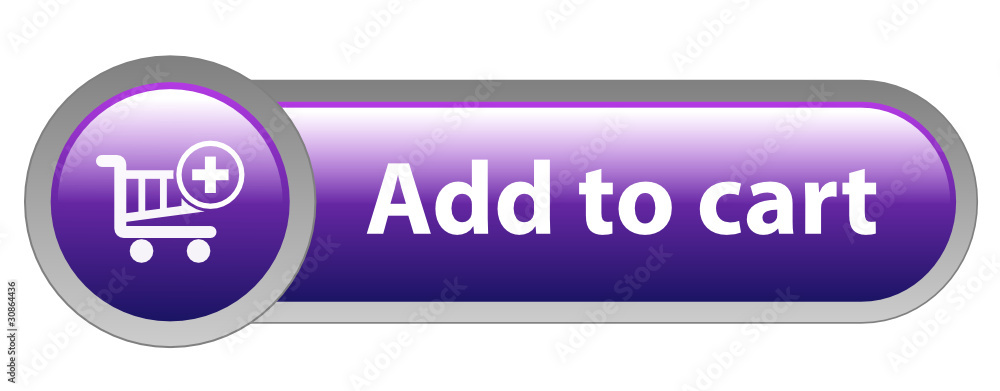 Aufkleber add to cart vector web button