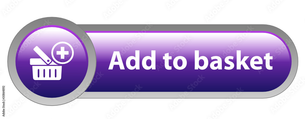 Aufkleber add to basket vector web button
