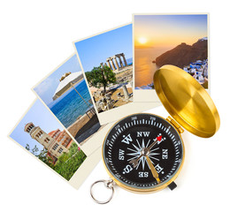 Greece shots and compass