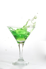 green martini cocktail