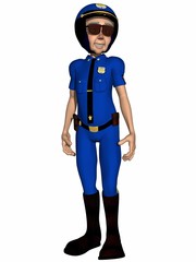Toon Police Officer