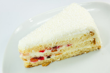 a slice of fruit cake