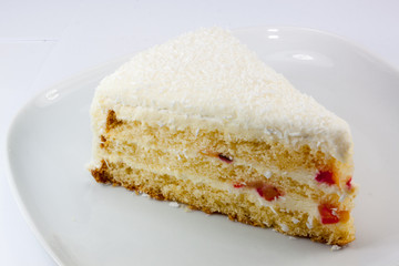 a slice of fruit cake