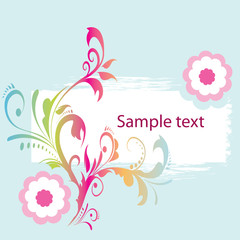 multicolored floral background