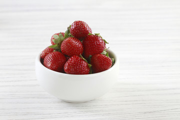 Bowl of Fresh Strawberries