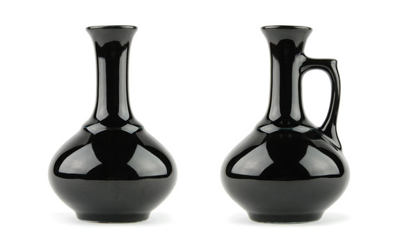 Black vase
