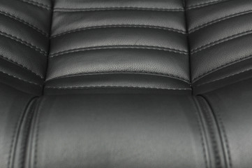 Leather texture in black color