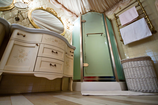 Interior Of Luxury Vintage Bathroom