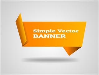 Simple Vector Banner