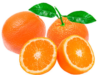 orange isolated on white background