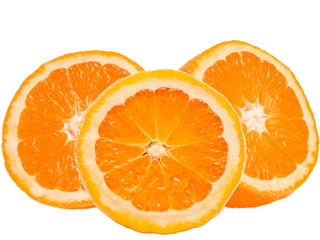 Naklejka na ściany i meble orange isolated on white background