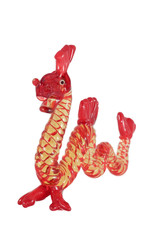 Little statuette of a red chinese dragon