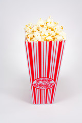 Popcorn in holder