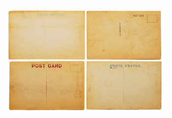 four old postcards