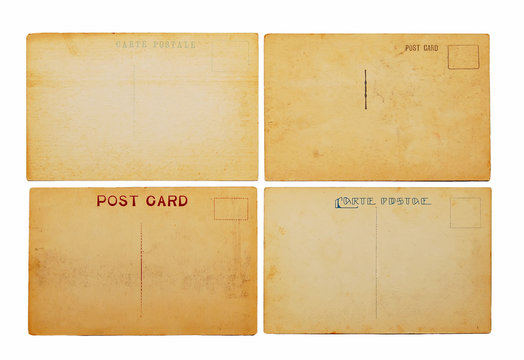 four old postcards