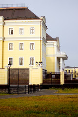 Obraz premium Three-storyed residence in style of 19 centuries