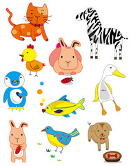 Naklejka premium cartoon animal icon