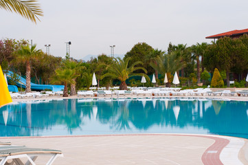 Water pool - vacation background