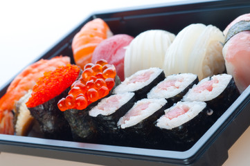 Japanese Cuisine - Sushi Set: Salmon, Conger and Tuna Sushi