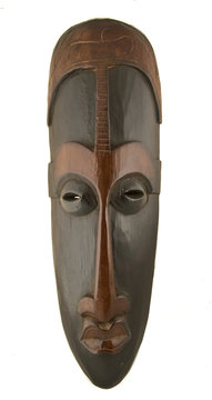 Ancient handmade african mask  - ebony wood