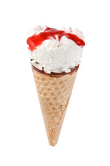 ice cream in the cone