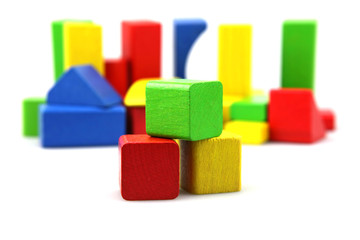 Wooden building blocks