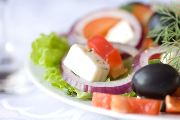 Healthy greek salad