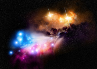 Fototapeta na wymiar Głęboka Przestrzeń Nebula
