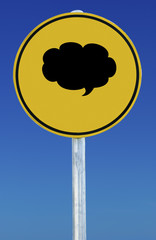 Speech Bubble Sign