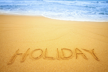 Fototapeta na wymiar Holiday on the beach