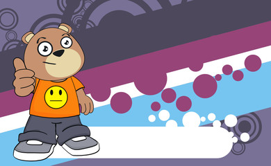 Fototapeta premium teddy bear kid cartoon background10