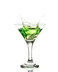 green martini cocktail