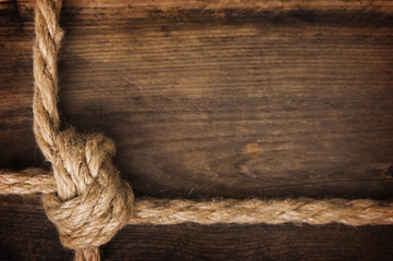 frame made of old rope