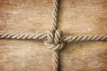 Fototapeta na wymiar Rope with knots