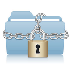 Padlock and folder