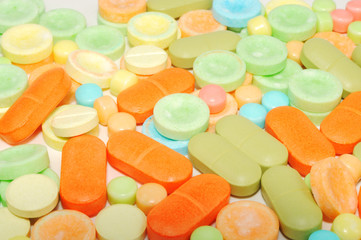 Colorful pills