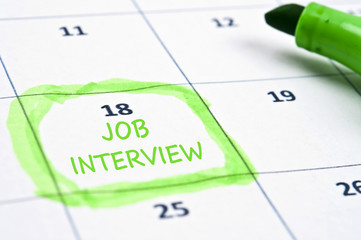 Job interview mark