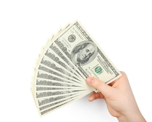 money in hand