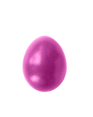 mit rosa Farbe bemaltes Osterei